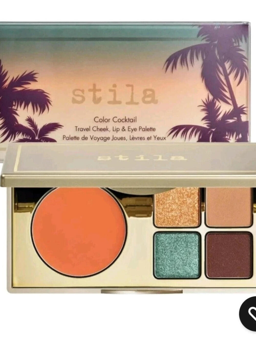 Stila Color Cocktail Cheek,‎ Lip & Eye Palette TEQUILA SUNRISE .18oz ttl. NIB!